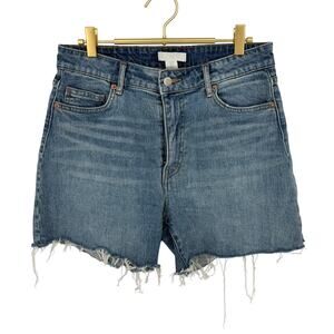 H&M Vintage Cut Off Denim Jean Shorts , High Rise Jorts, Medium Wash, US 8